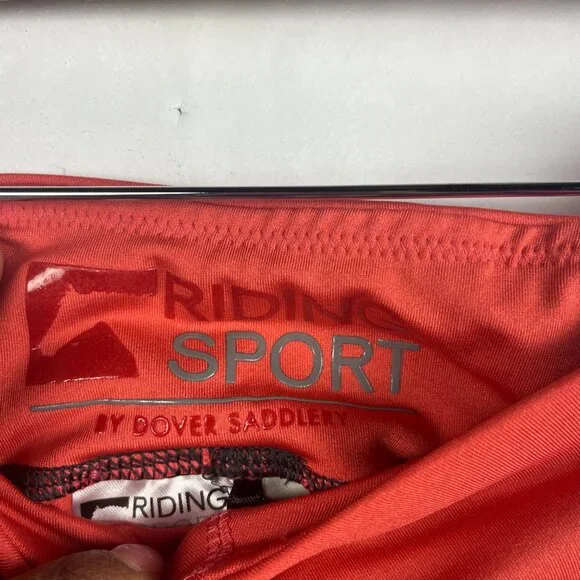 Dover Saddlery Riding Sport Orange Leggings Medium - Picture 4 of 5